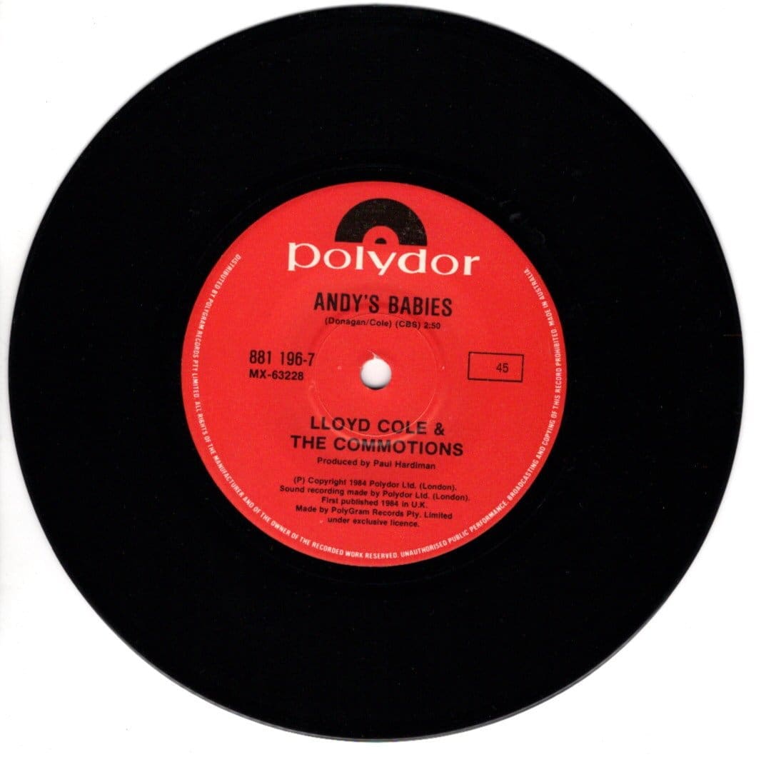 Lloyd Cole And The Commotions Forest Fire 7” Vinyl - Lloyd Cole & The Commotions - Forest Fire - vinylgroovemusic